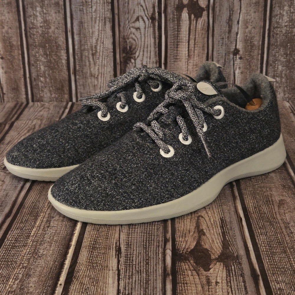 Sz 9 Womens Allbirds Wool Runners Charcoal Grey Sustainable Sneakers Worn 1X!